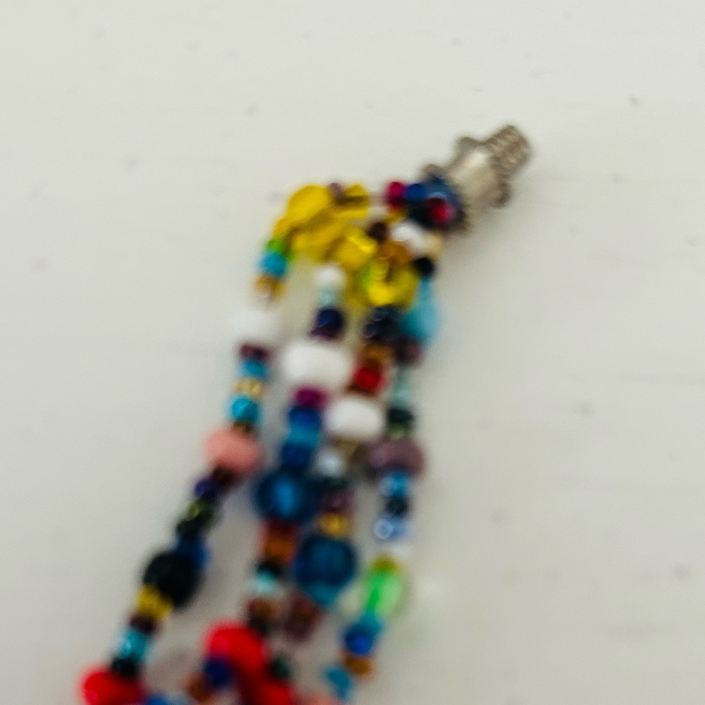 Handcrafted Colorful Beaded Necklace and Bracelet Set - Picture 5 of 8